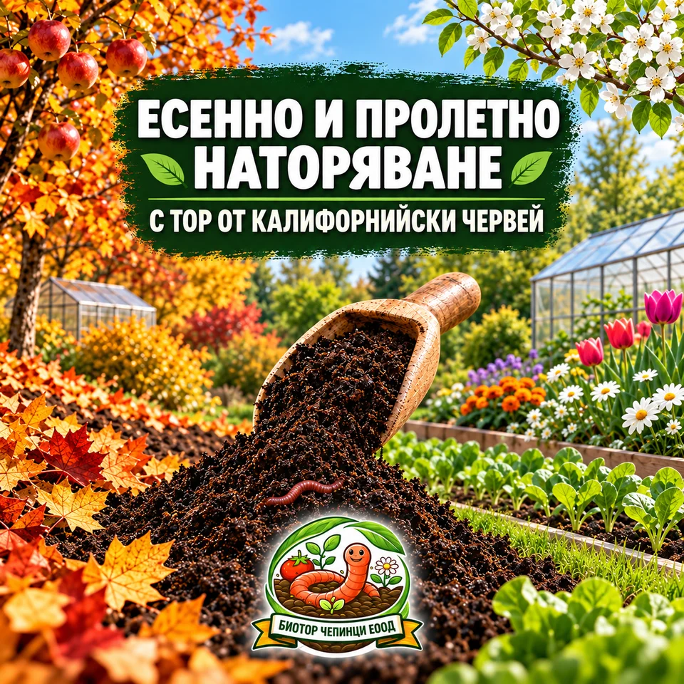 🪱 ПЛОДОРОДНА ПОЧВА И ЗДРАВИ РАСТЕНИЯ С БИОТОР ЧЕПИНЦИ! БиоХумус-Тор от Калифорнийски Червей — снимка 2