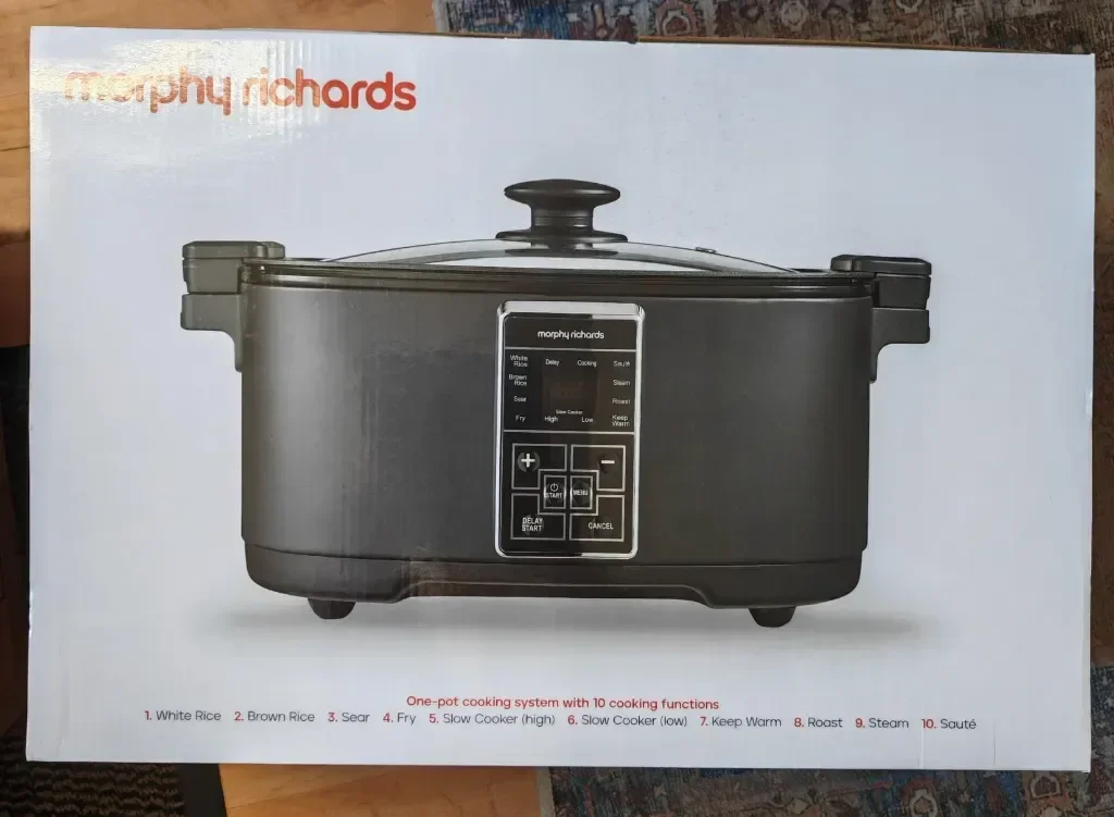 Мултифункционален мултикукър Morphy Richards 10 в 1,6,5 л,1350 W,черен — снимка 8