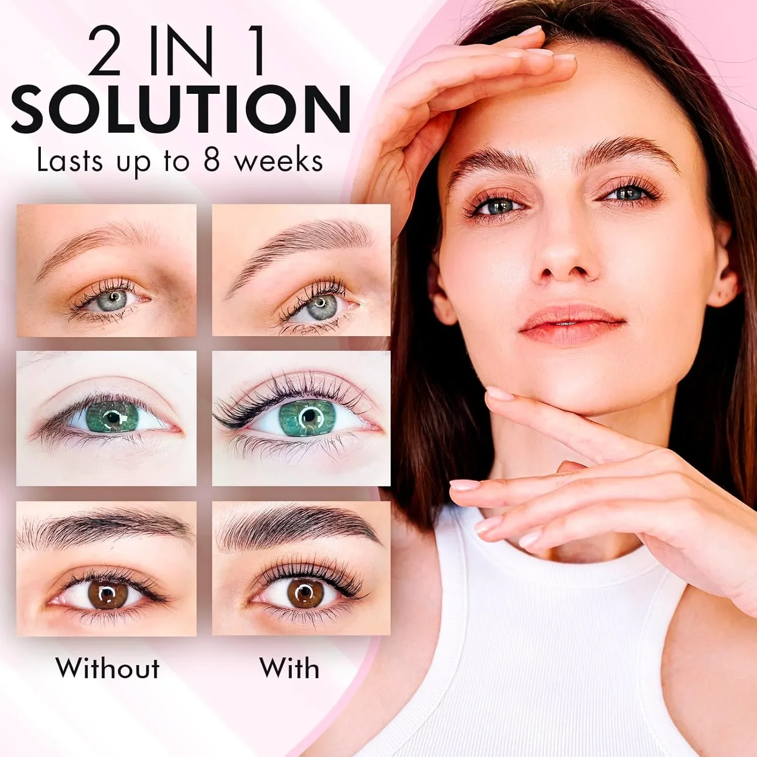 Bloomora 2в1 комплект за повдигане на мигли и ламиниране на вежди (Brow & Lash Lamination Kit) — снимка 3