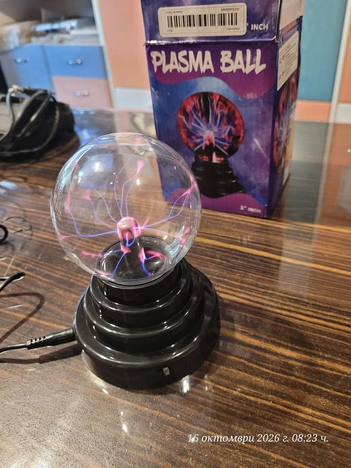 Плазмена лампа (Plasma Ball) – декоративно и забавно осветително тяло — снимка 7