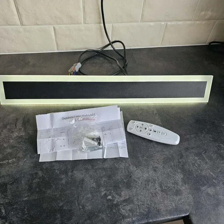 JKFBHGJL 60 см Външна стенна лампа, 22 W, димируема, дистанционно, IP65 — снимка 8