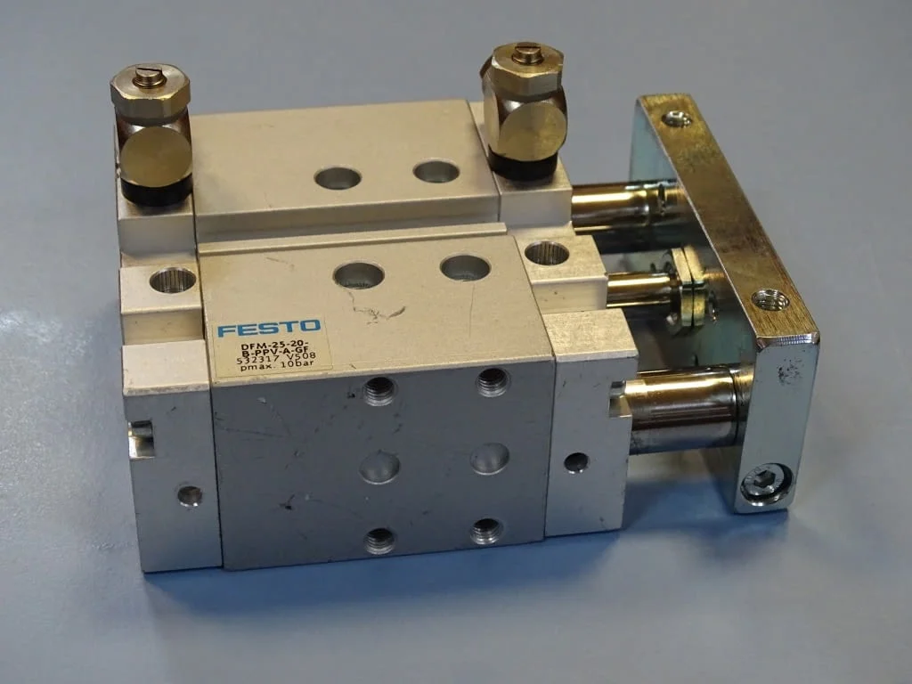 Пневматичен цилиндър Festo DFM-25-20-B-PPV-A-GF Guided drive 10Bar — снимка 5