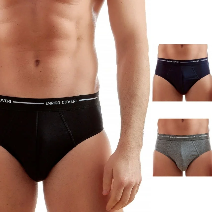 Enrico Coveri M, L, XL, XXL черни, сиви памучни мъжки слипове мъжко бельо памучен мъжки слип