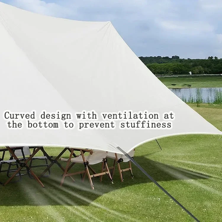 HipierFx 3x5m преносима плажна палатка с 2 пръта, къмпинг брезент за плаж — снимка 4
