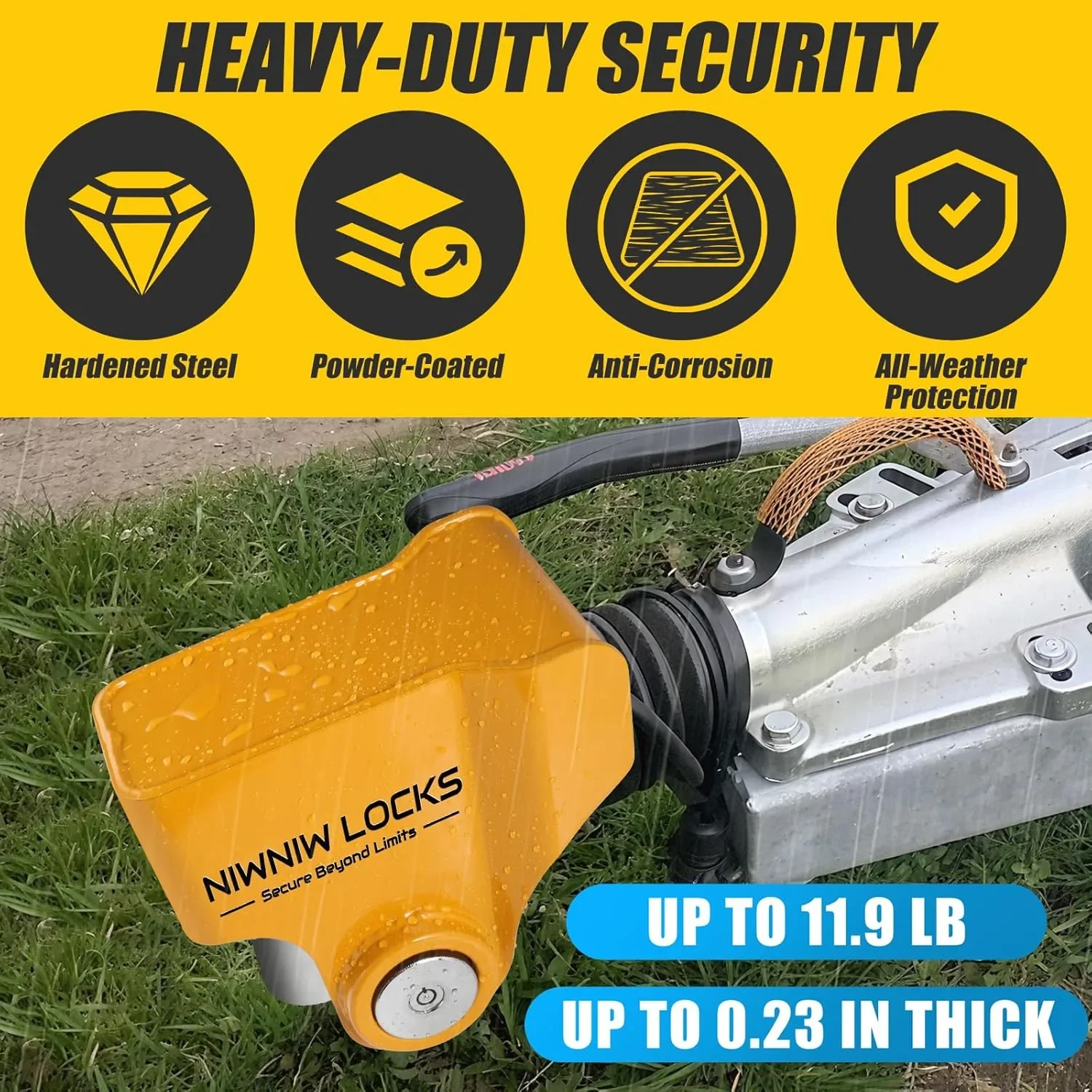NiwNiw Locks заключващ механизъм за теглич 50 мм (Ifor Williams / Knott / Avonride) — снимка 4