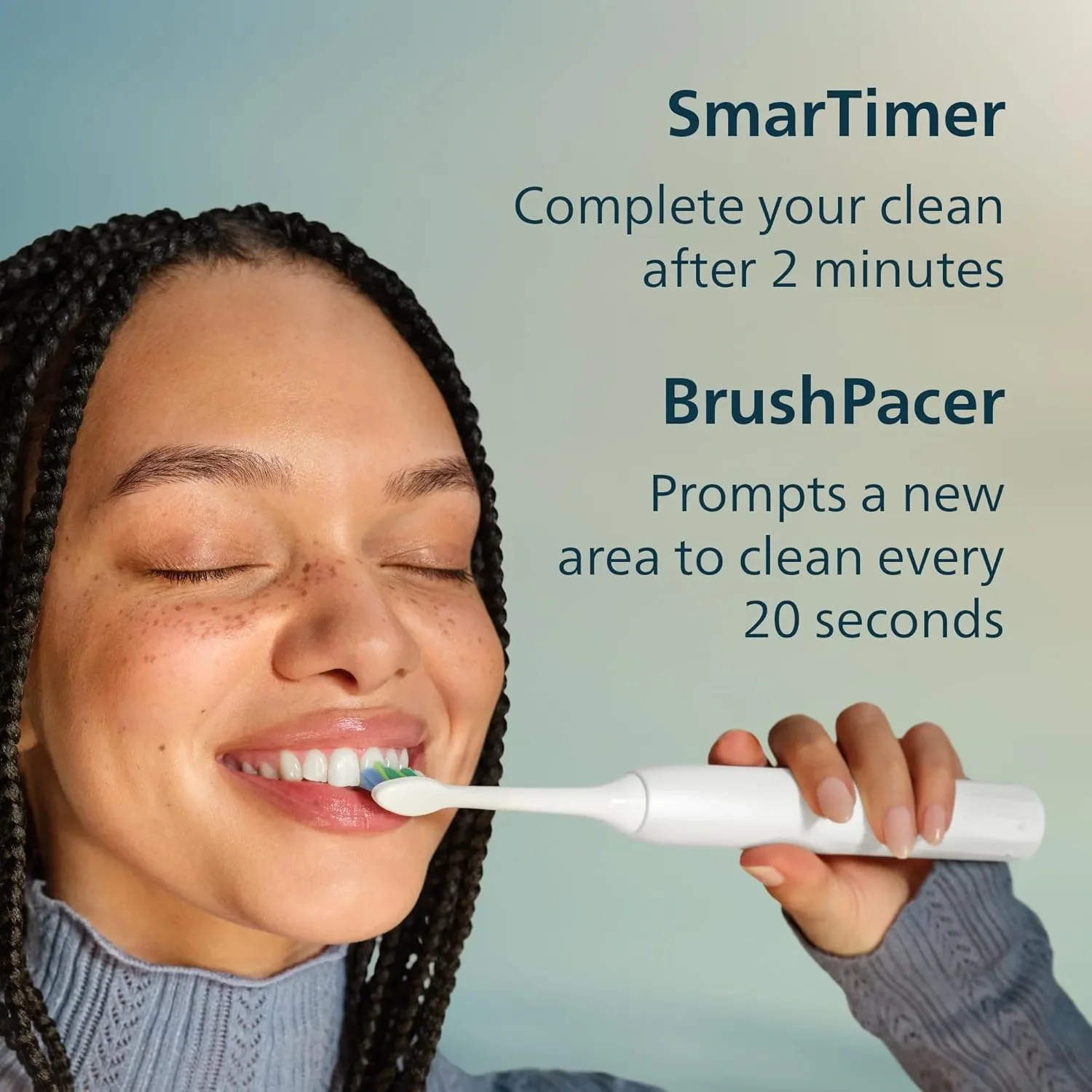 Електрическа четка за зъби Philips Sonicare 2100 серия HX4021/01 — снимка 7