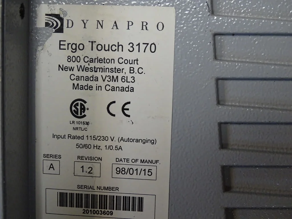 Индустриален монитор DYNAPRO Ergo Touch 3170 115/230V — снимка 6
