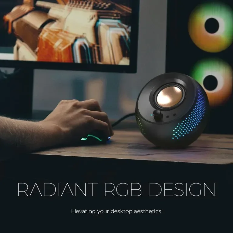 CREATIVE Pebble X Plus 2.1 USB-C високоговорители със субуфер и RGB — снимка 5