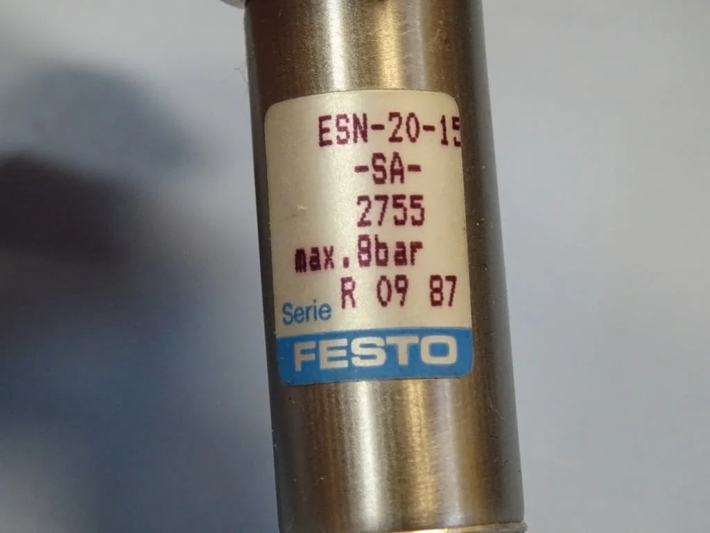 Пневматичен цилиндър еднодействащ Festo ESN-20-15-SA pneumatic cylinder — снимка 3