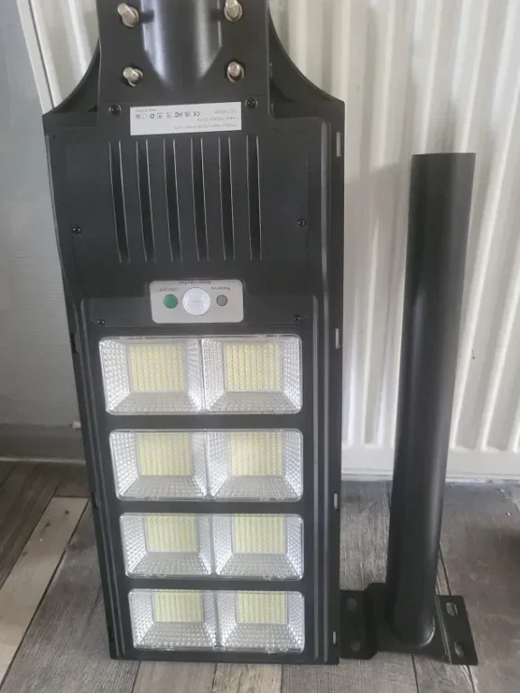 Worshow Соларна улична лампа 1000W, сензор за движение - 864LED 6500K, дистанционно, IP65 — снимка 8