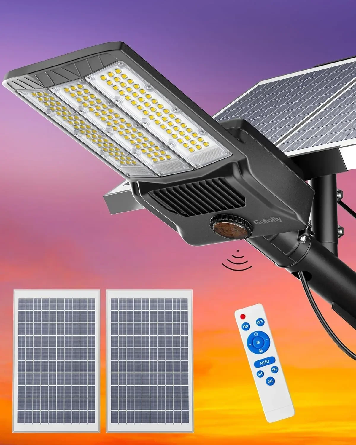 Соларна LED лампа Gefolly SL-15000W с датчик за движение
