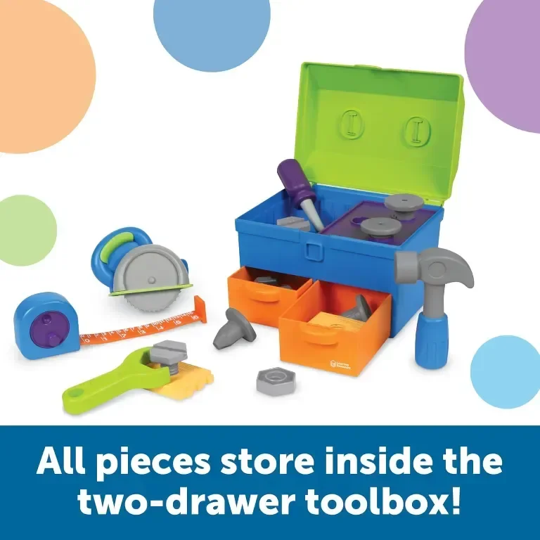 New Sprouts All-in-One Toolbox Комплект инструменти 18 ч. с кутия за носене, играчка за деца 2+ год. — снимка 6