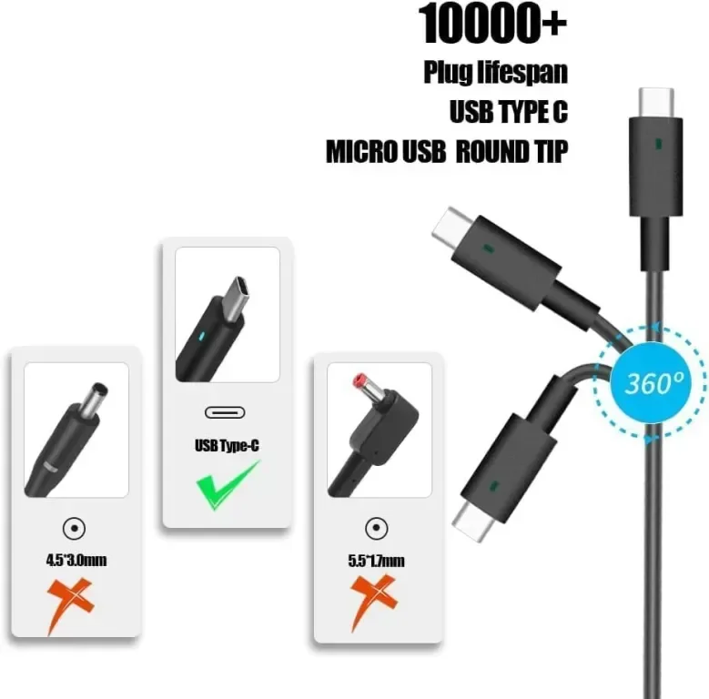 90W USB C зарядно за HP, ADP-90FE B LTPN-DA08 TPN-CA06 — снимка 5