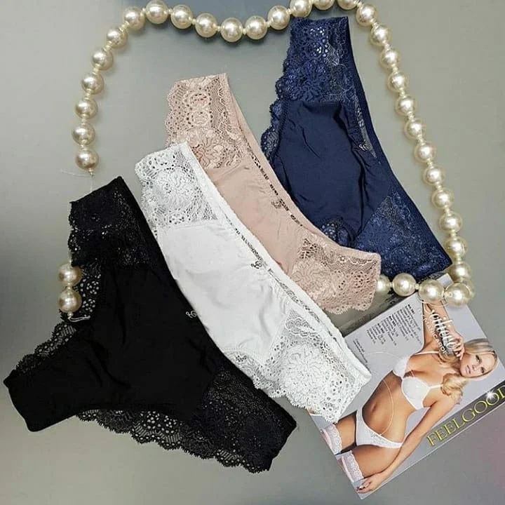 Leilieve S, M, L, XL, XXL черна, тъмносиня, телесна, бяла италианска дантелена луксозна бразилиана — снимка 2