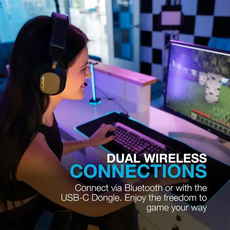 JLab Nightfall Безжични слушалки за игри с микрофон, 50 мм драйвер — снимка 2