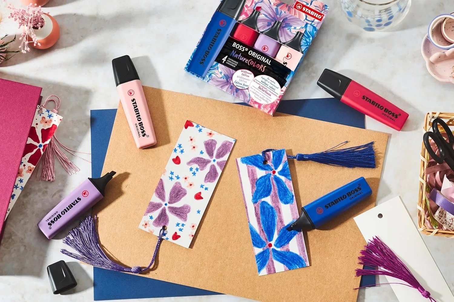STABILO BOSS ORIGINAL NatureColors Wildflowers Edition – маркер (пакет 10 броя) — снимка 3