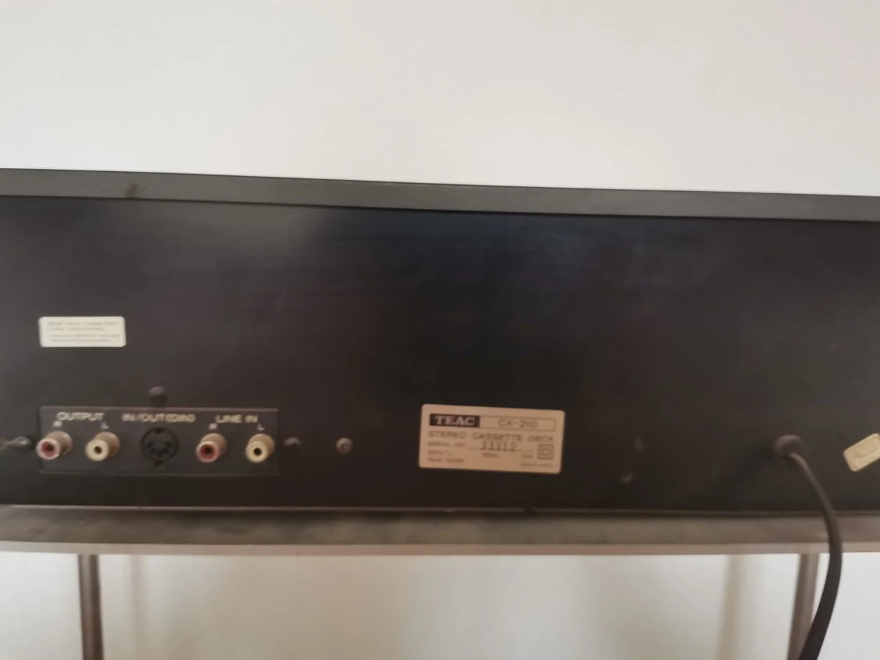 TEAC CX-210 Stereo Cassette Deck — снимка 7