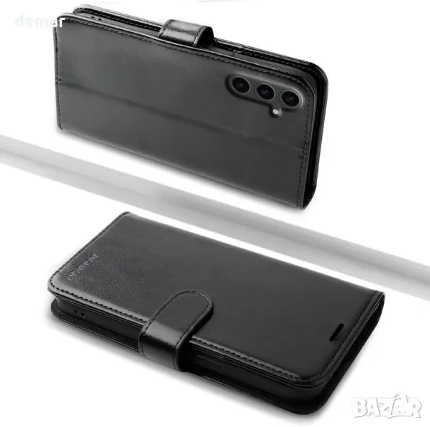 MONASAY Wallet кожен калъф-портфейл за Samsung Galaxy S24+ / S24 Plus 5G (6.7 инча) с протектор и RFID блокер