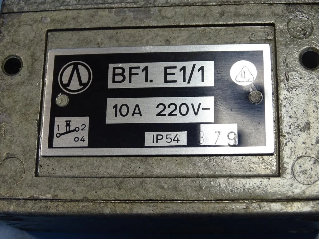 Краен изключвател DDR VEB RTF Robotron BF1.E1/1 Limit Switch 10A 220V — снимка 3