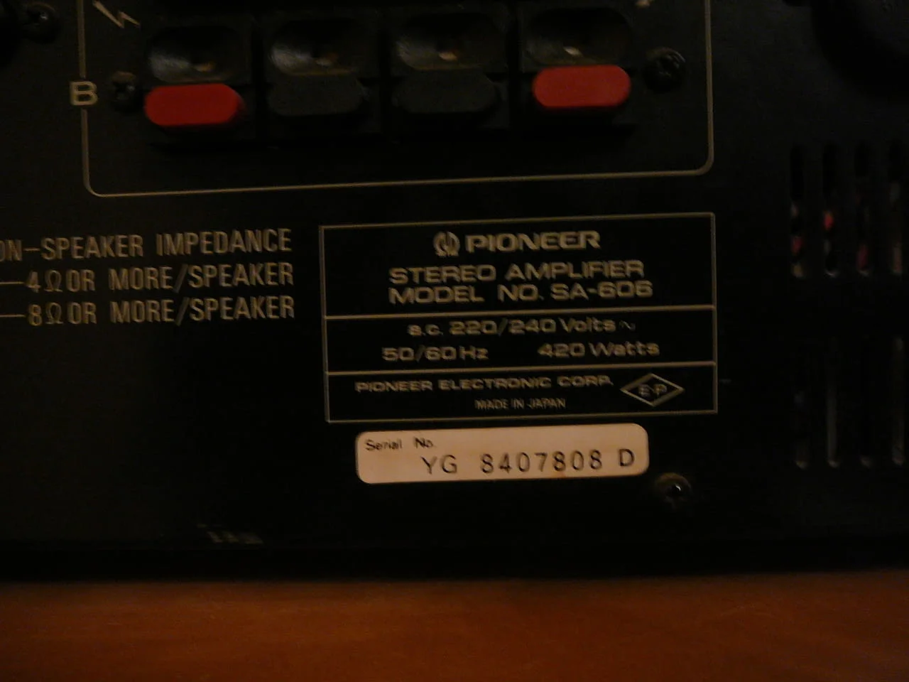 Pioneer sa-606 i tx-606 — снимка 8