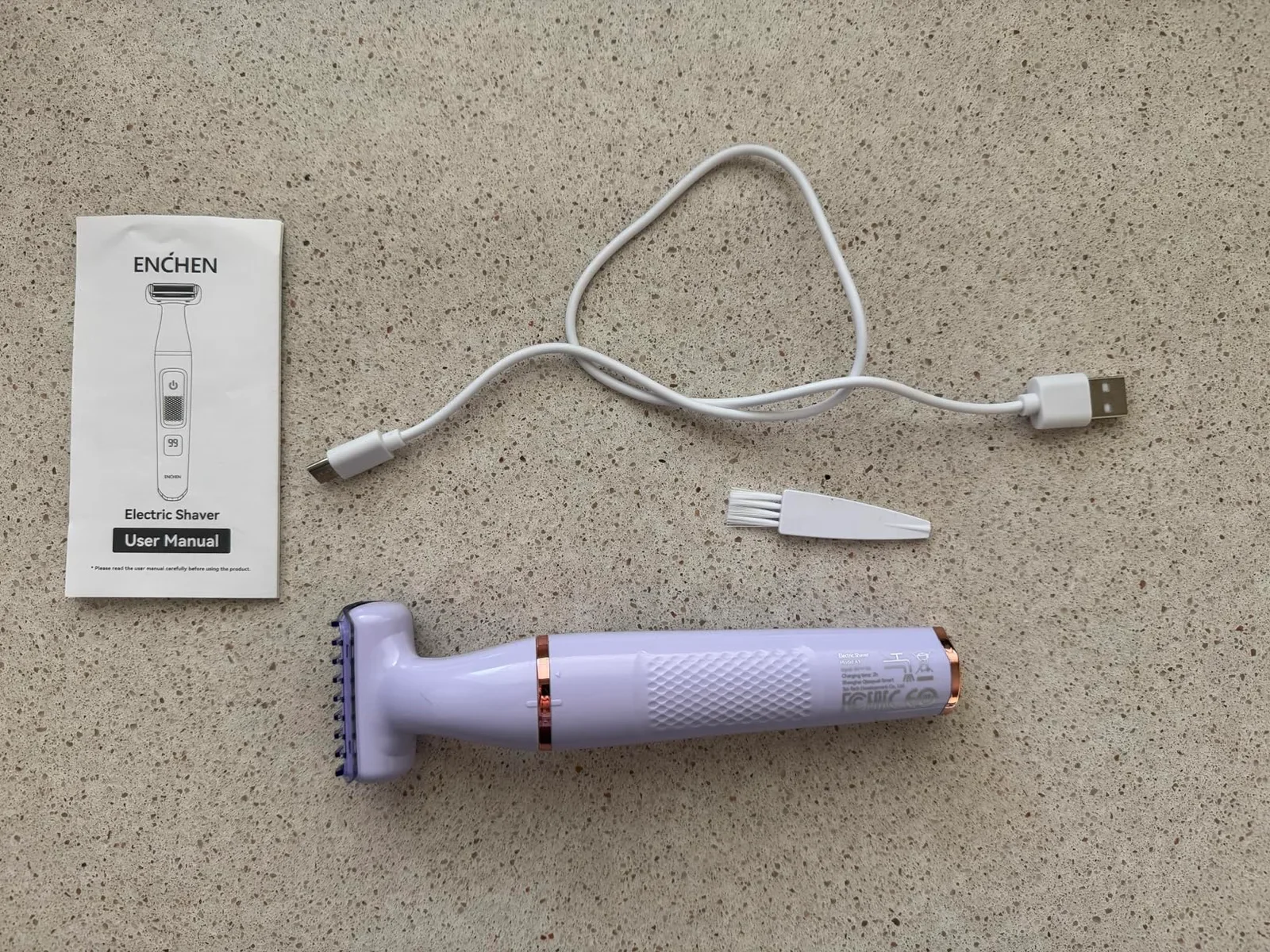 ENCHEN A1 електрически тример/бръснач за тяло, водоустойчив, безжичен, с USB-C зареждане — снимка 9