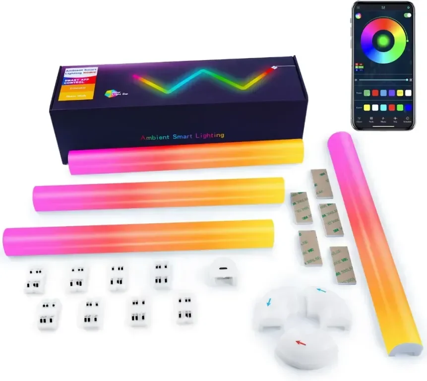 Интелигентни LED светлинни ленти, синхронизиране на музика, управление от Bluetooth APP — снимка 8