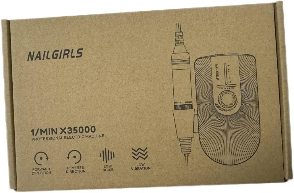 Електрическа пила за нокти NAILGIRLS, 35000 об/мин, с 11 бита, бяла — снимка 6