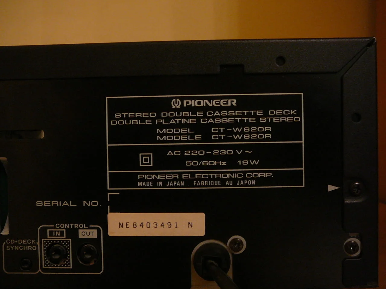 Pioneer ct-w620r — снимка 7