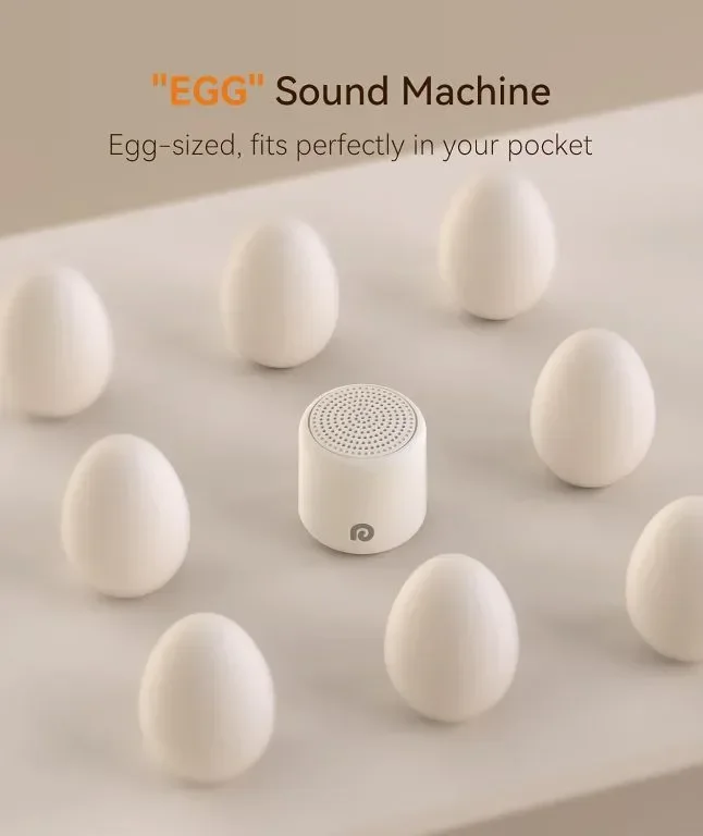 Dreamegg Pocket Sleep 1 - Преносима машина за бял шум за сън, 16 релаксиращи звука, 32 нива на звука — снимка 3