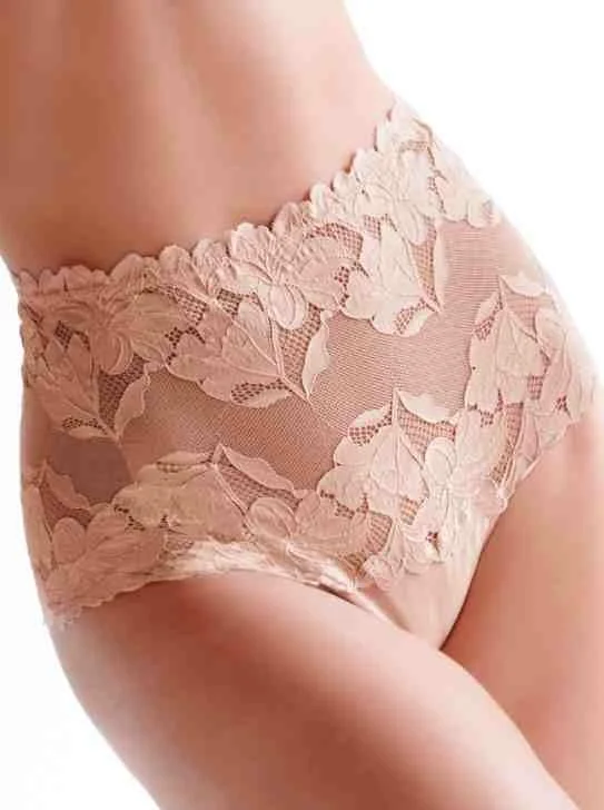 Love&bra S, M, L, XL, 2XL черни, телесни, перленобели дантелени боксерки с висока талия дълбока боксерка — снимка 2