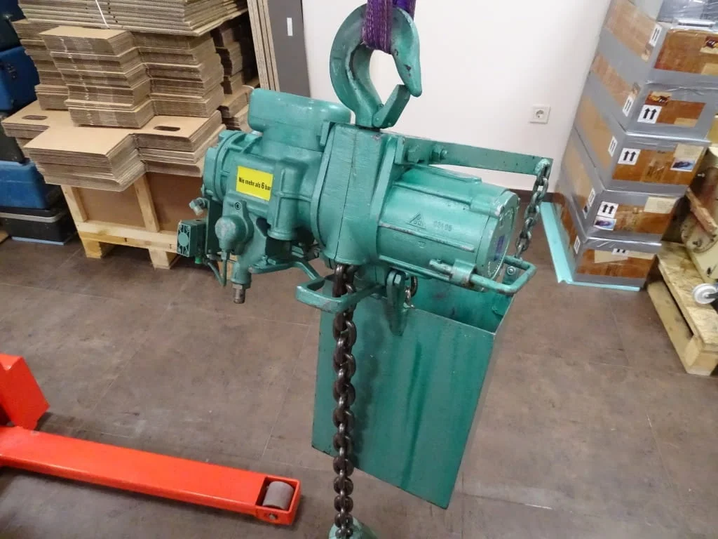 Верижен телфер с пневмозадвижване J.D.Neuhaus PROFI 3t Air Pneumatic Chain Hoist — снимка 8
