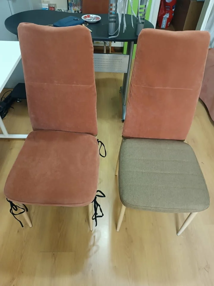 Продавам посетителски/ трапезни столове с луксозни калъфи — снимка 2