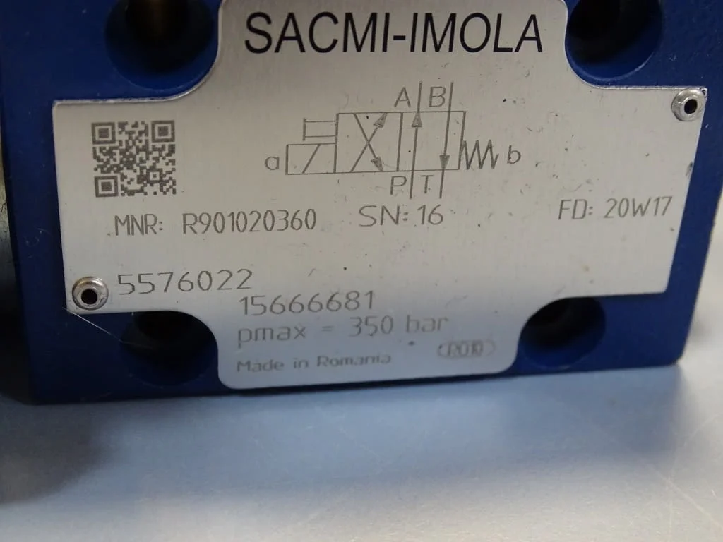 Хидравличен разпределител SACMI-IMOLA R directional control valve 24VDC — снимка 3