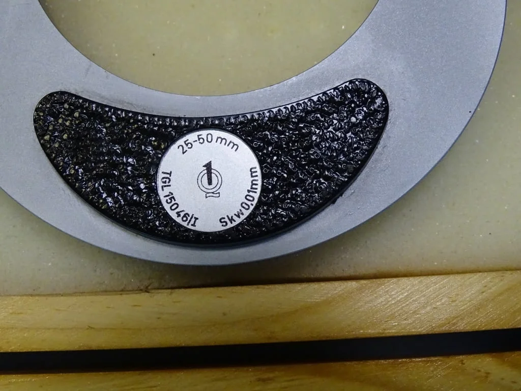 Резбомер-микрометър Suhl DDR 25-50mm — снимка 4