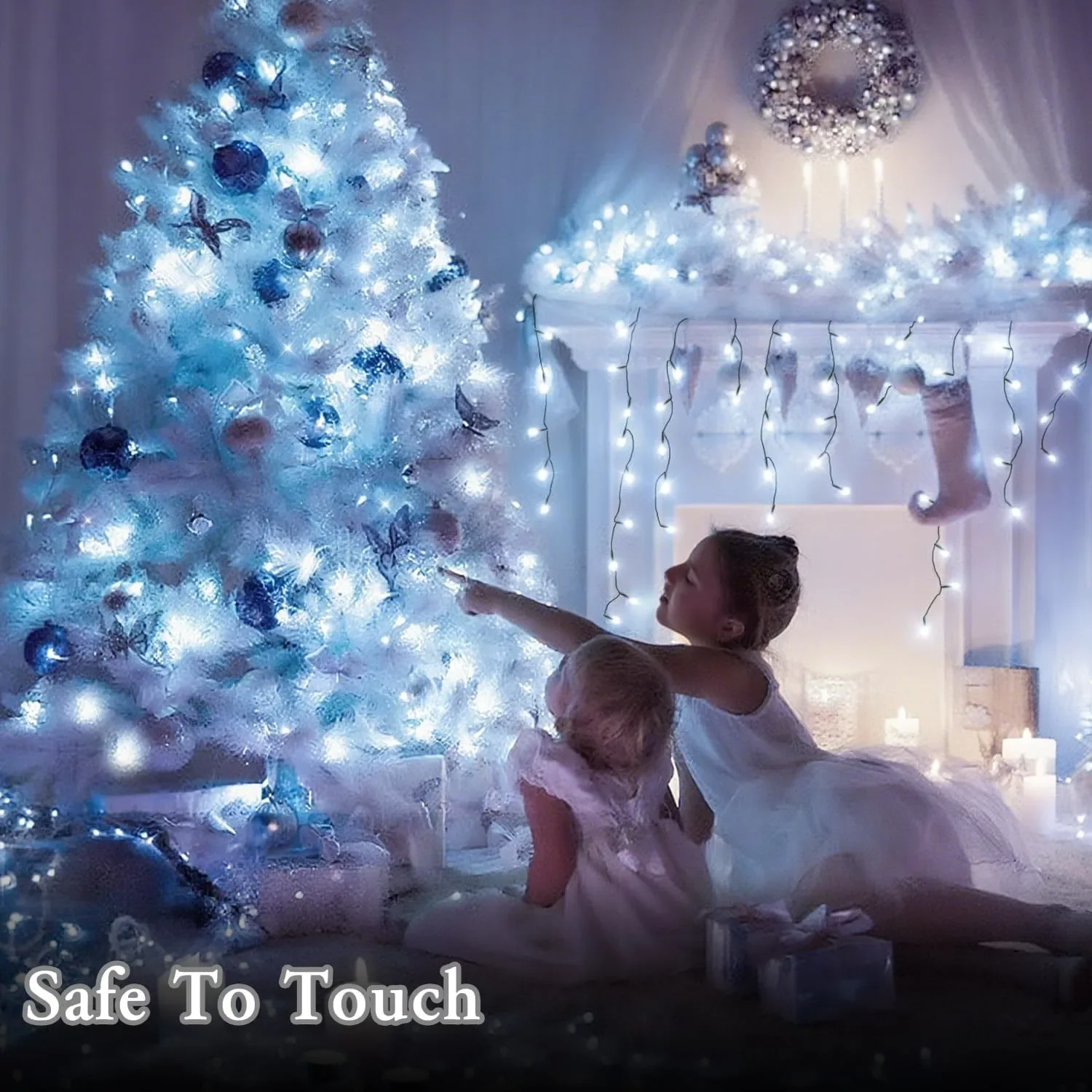 40 м LED коледни лампички със соларис - дистанционно управление, таймер и 8 режима — снимка 3