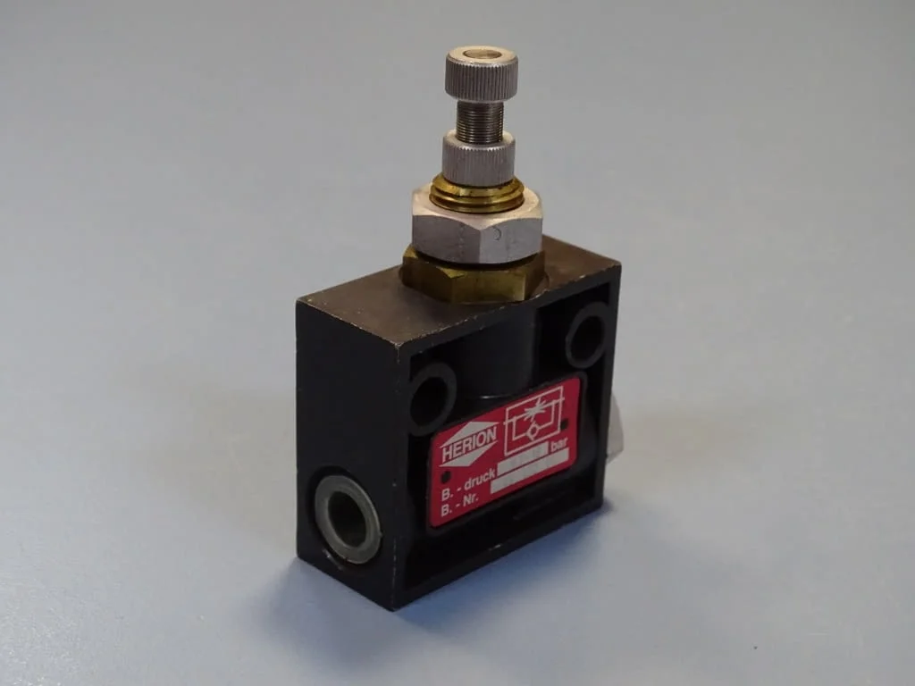 Пневматичен регулатор на дебит HERION 4040204 Flow Control Valve 0.1/16Bar — снимка 4