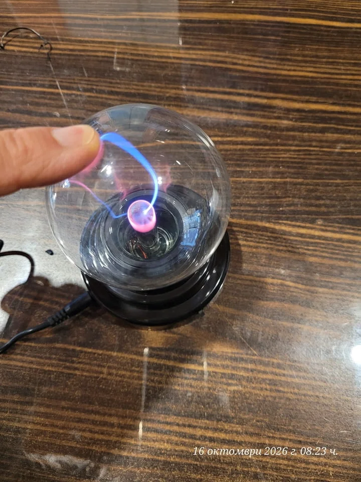 Плазмена лампа (Plasma Ball) – декоративно и забавно осветително тяло — снимка 8