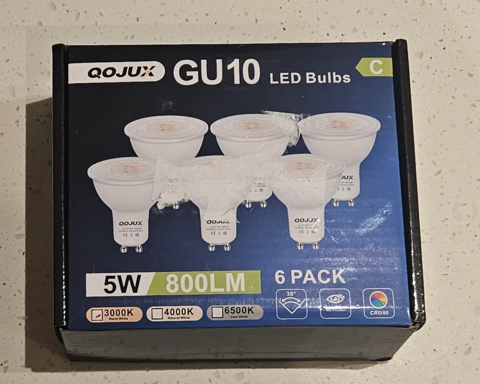 GU10 LED крушки 5W, 800 lm, 3000K (топло бяла) – 6 броя — снимка 7