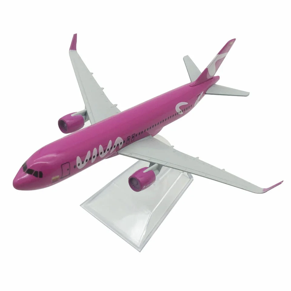Еърбъс 320 самолет модел маке Airbus A320 Viva метален Low Cost евтини полети — снимка 2