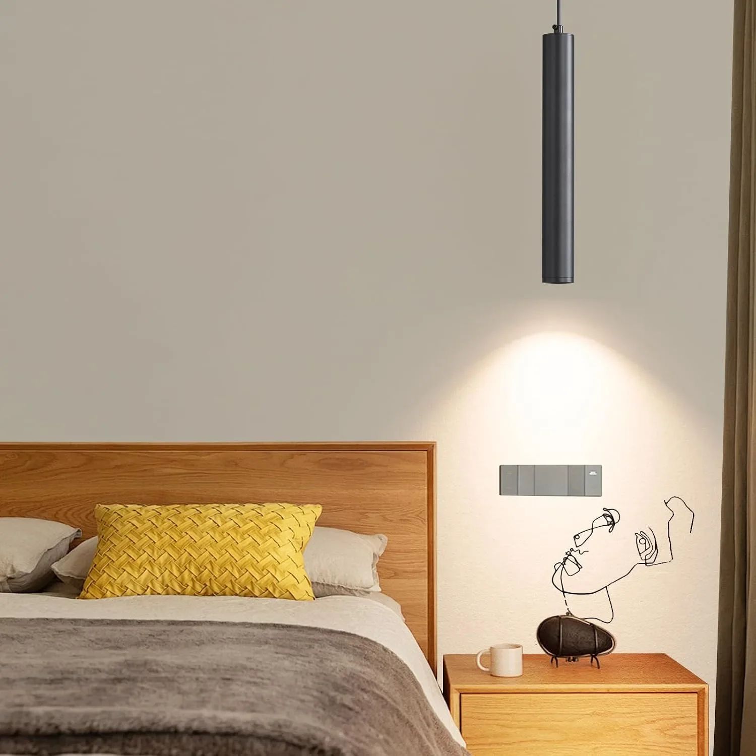 LED висяща/таванна лампа Mikeru TC-MD79 за интериор, регулируема светлина — снимка 5