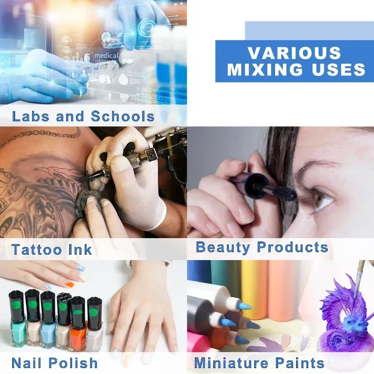 ONiLAB Vortex миксер с функция докосване, 120бр. 7/32 инча топки,черен — снимка 5