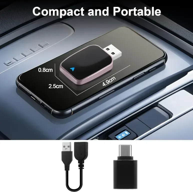 Безжичният адаптер Huuimy Carplay преобразува кабелния Car Play в безжичен — снимка 5