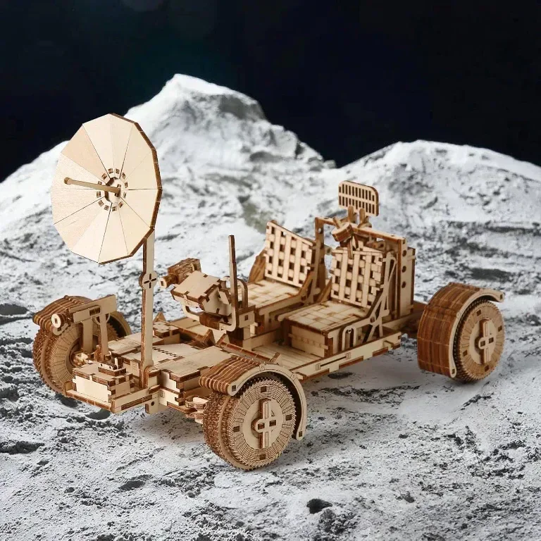 3D пъзел comfoyar Lunar Rover, дървен модел за сглобяване — снимка 4