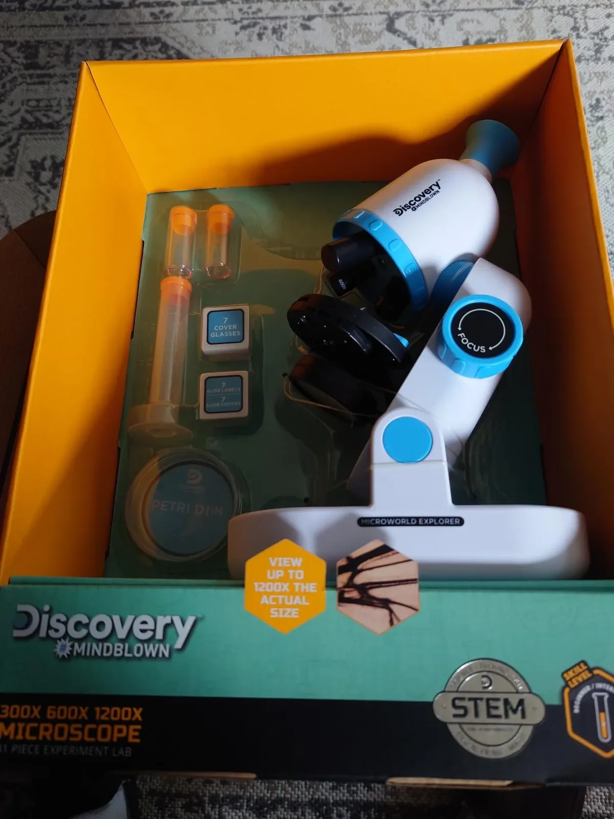 Discovery Mindblown комплект детски микроскоп STEM 41 части 300x/600x/1200x — снимка 8