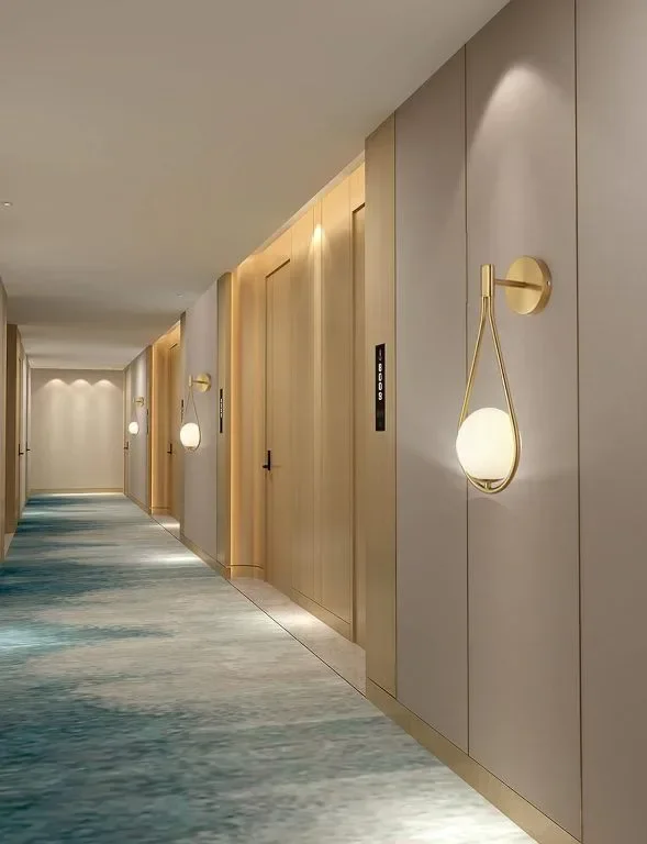KRIPINC 5W стенна лампа със стъклена топка, златна LED стенна лампа, ретро стенна лампа — снимка 4