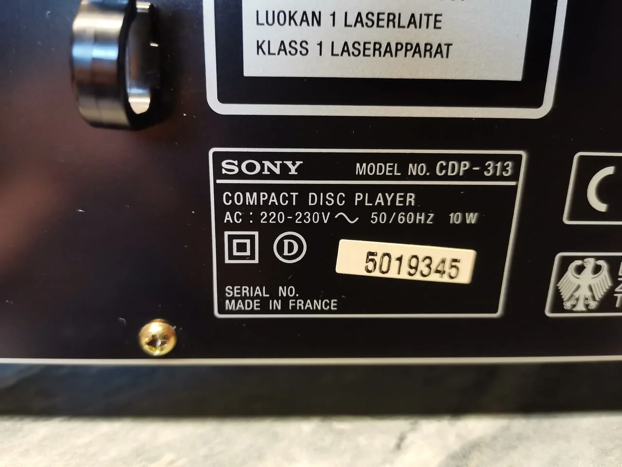 Sony CDP-313 CD-Player — снимка 9