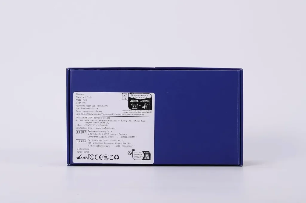 Принтер Phomemo P2S, мини термален принтер за смартфон, Bluetooth, 3 ролки хартия — снимка 10