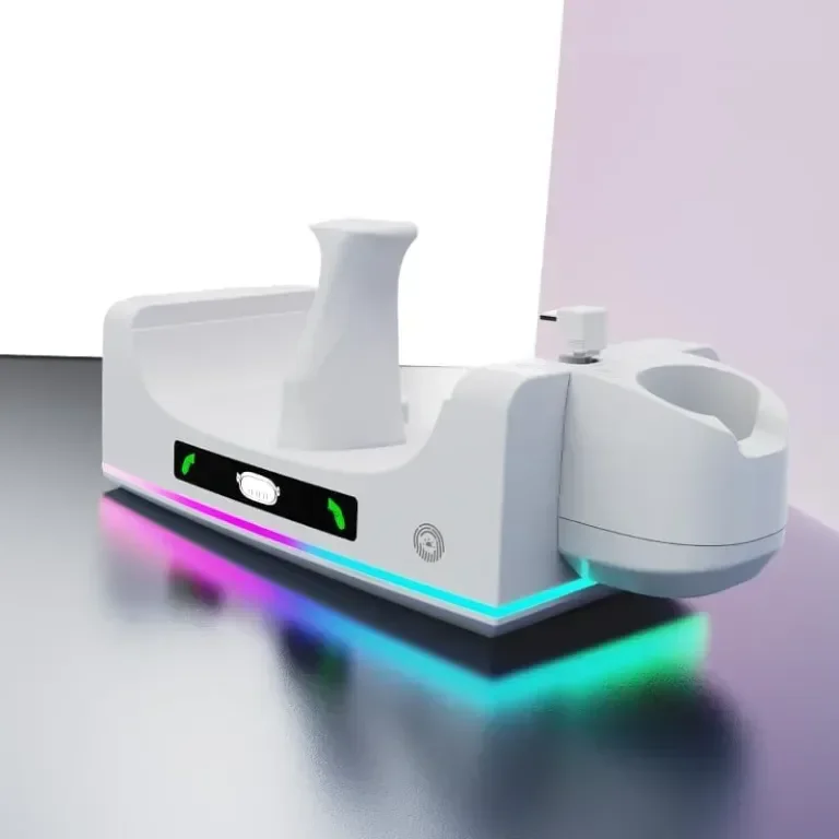 Зареждаща докинг станция за Meta Quest 3S/Quest 3, бяла — снимка 6