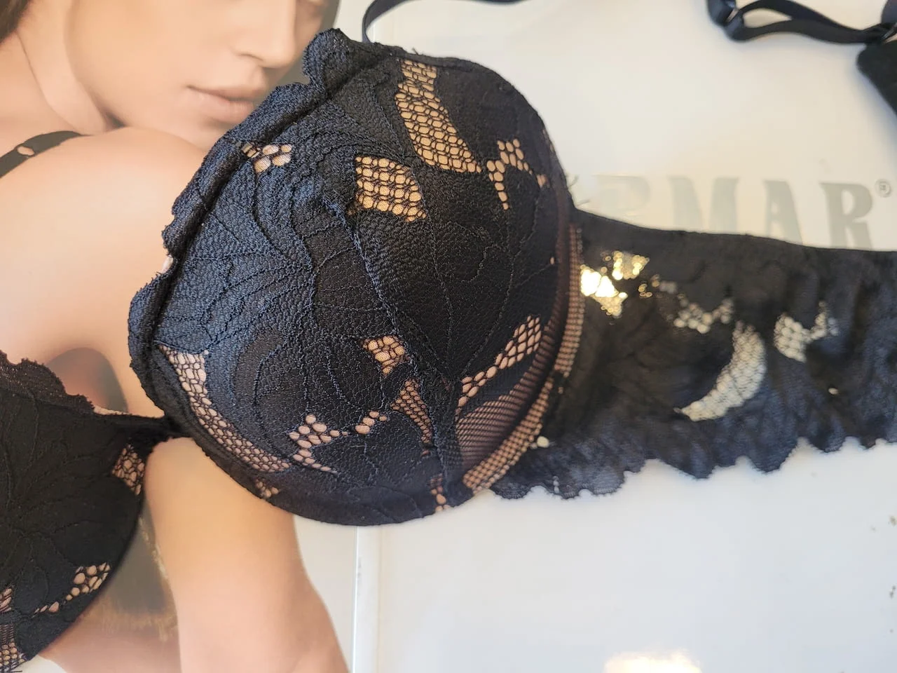 Love&bra 70B, 75B, 80B, 85B черен, телесен, перленобял супер пуш-ъп сутиен +2 РАЗМЕРА подплънки — снимка 9