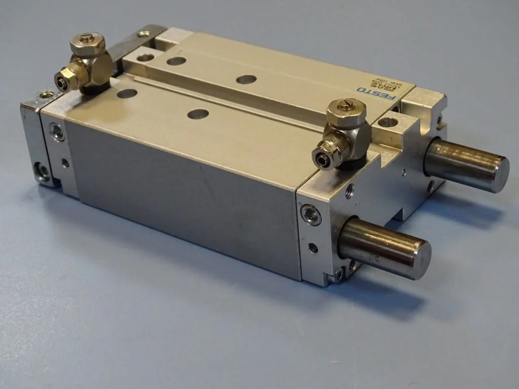Пневматичен блок Festo DFM-25-80-B-PPV-A-GF Guided drive/Linear guide — снимка 3